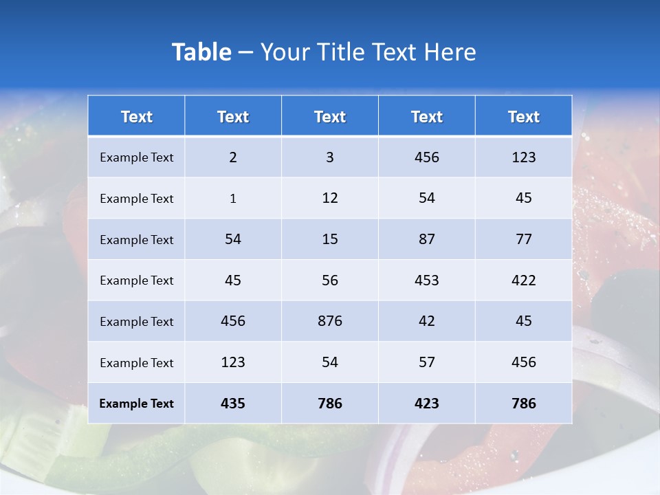 Greek Salad PowerPoint Template