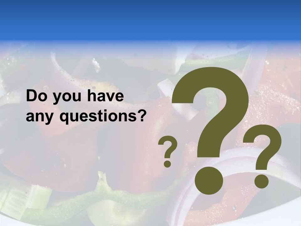 Greek Salad PowerPoint Template