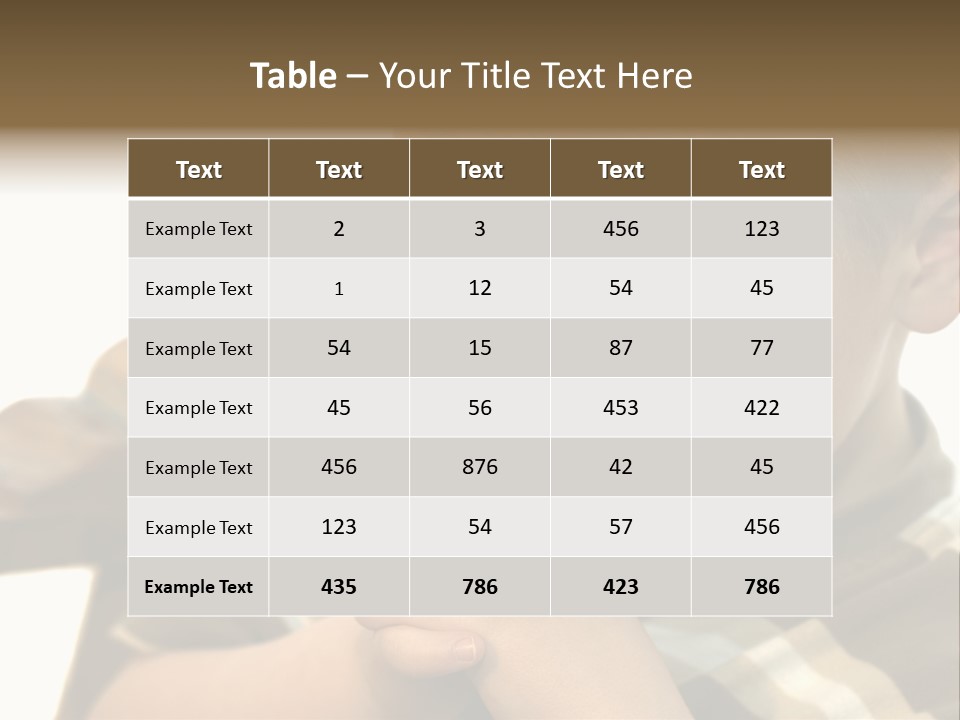 Five Year Old Boy Praying PowerPoint Template