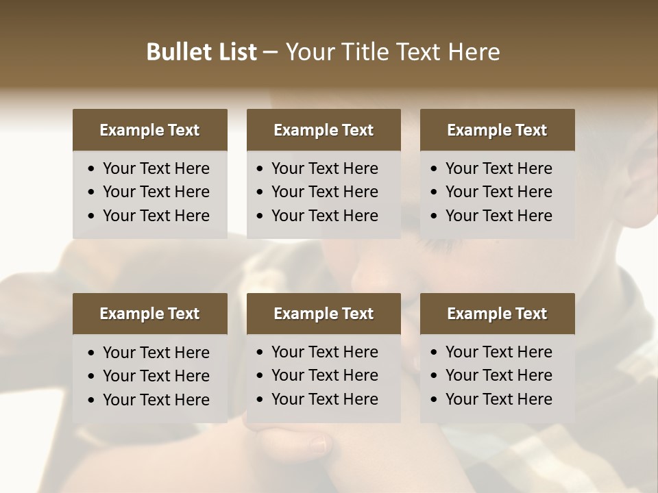 Five Year Old Boy Praying PowerPoint Template