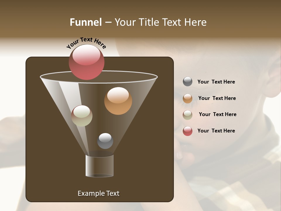 Five Year Old Boy Praying PowerPoint Template