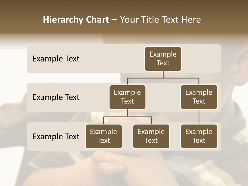 Five Year Old Boy Praying PowerPoint Template