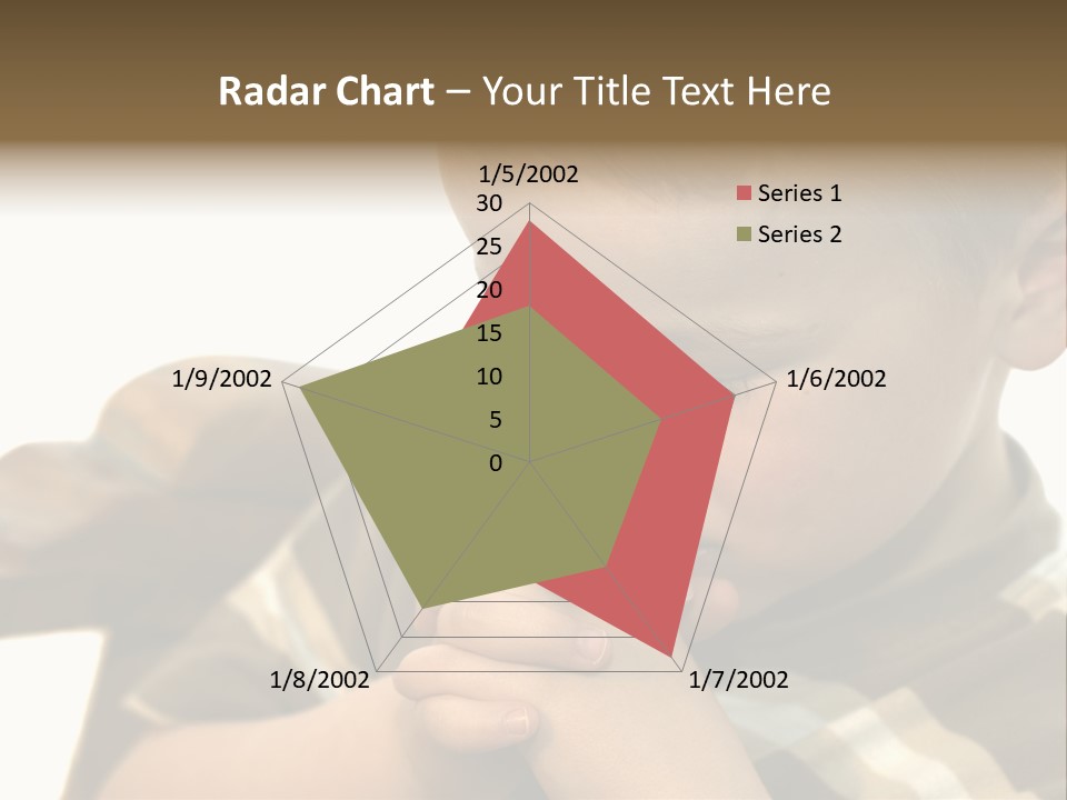 Five Year Old Boy Praying PowerPoint Template
