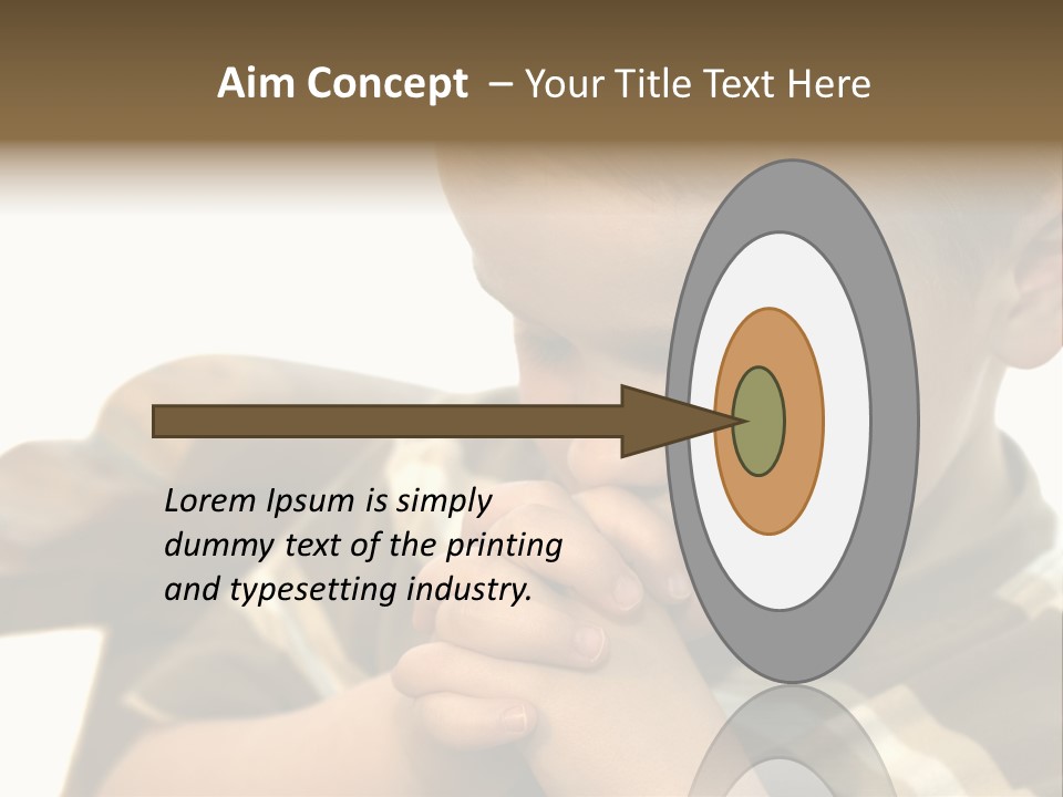 Five Year Old Boy Praying PowerPoint Template