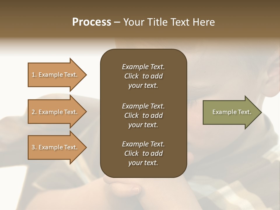 Five Year Old Boy Praying PowerPoint Template