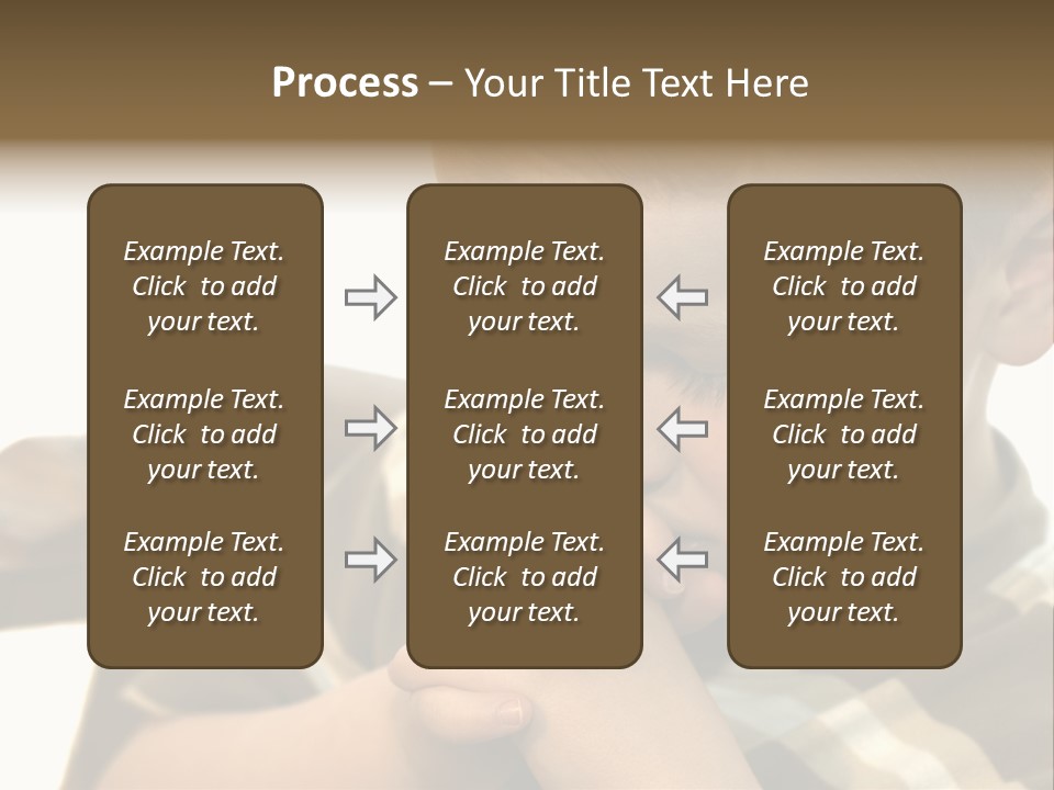 Five Year Old Boy Praying PowerPoint Template