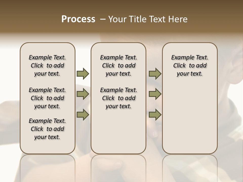 Five Year Old Boy Praying PowerPoint Template