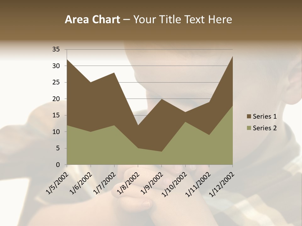 Five Year Old Boy Praying PowerPoint Template