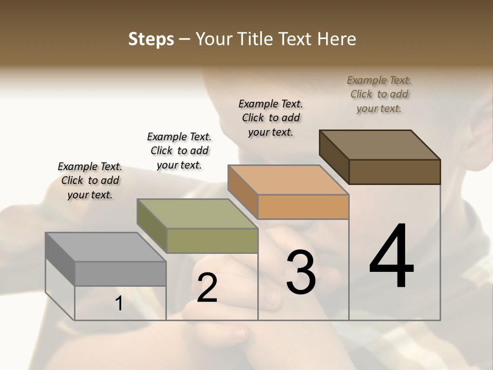 Five Year Old Boy Praying PowerPoint Template