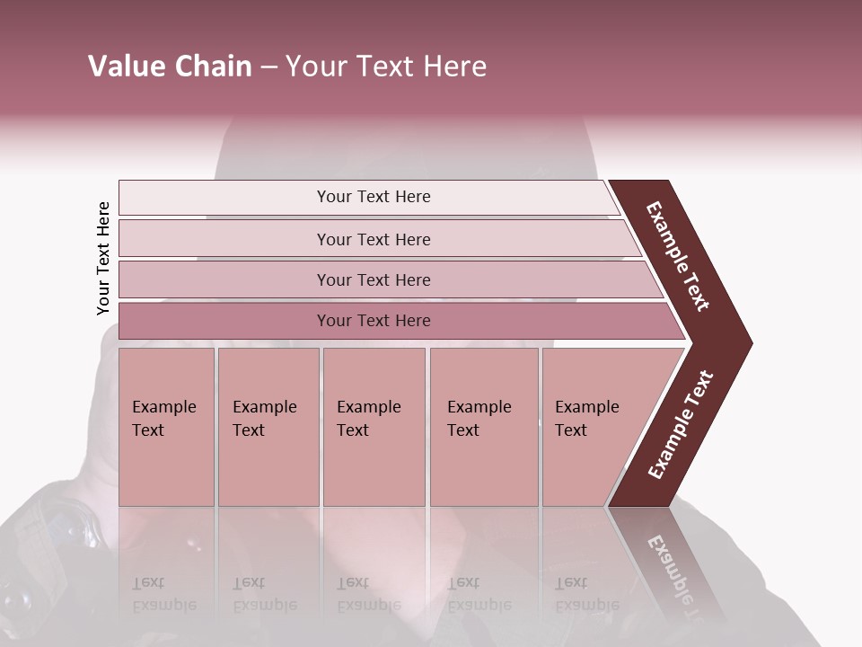 A Man In A Military Uniform Is Holding His Hand To His Ear PowerPoint Template