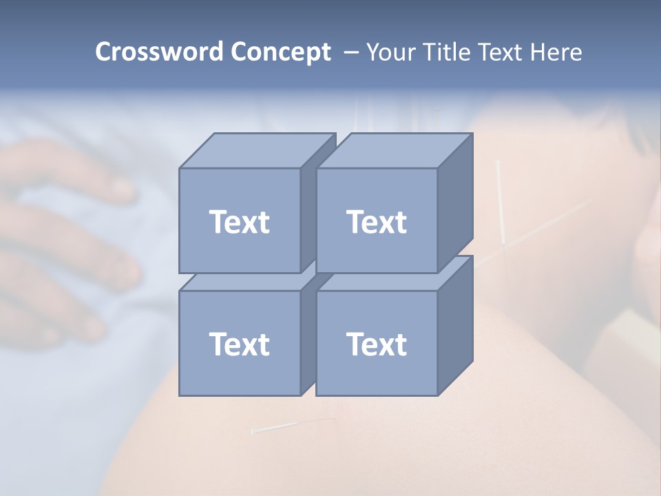 A Woman Getting Acupulations On Her Back With Needles PowerPoint Template