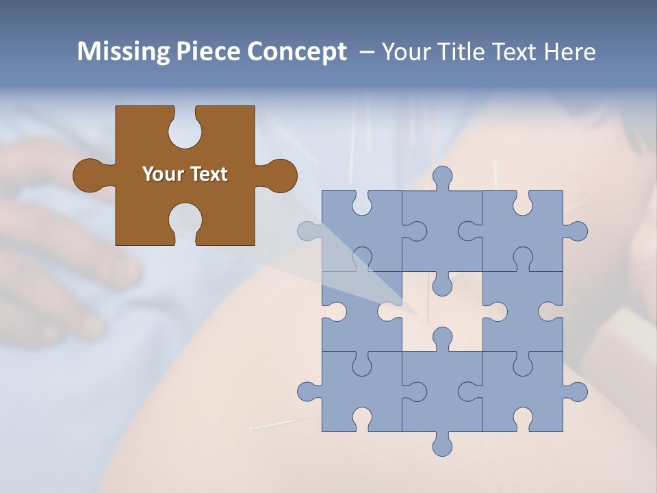 A Woman Getting Acupulations On Her Back With Needles PowerPoint Template