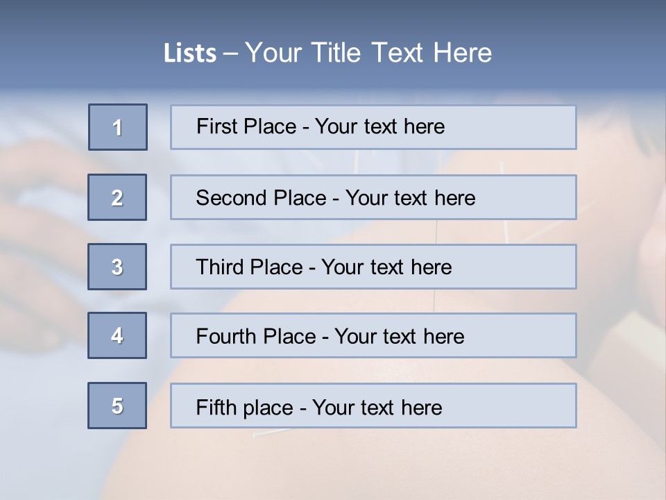 A Woman Getting Acupulations On Her Back With Needles PowerPoint Template