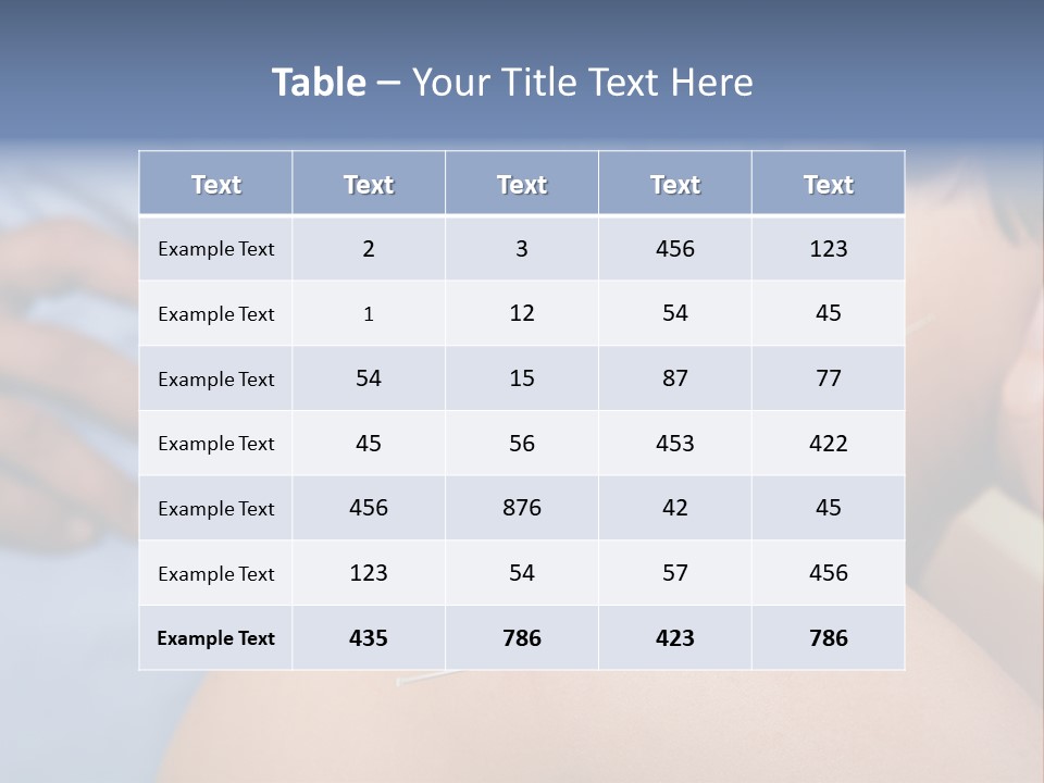 A Woman Getting Acupulations On Her Back With Needles PowerPoint Template