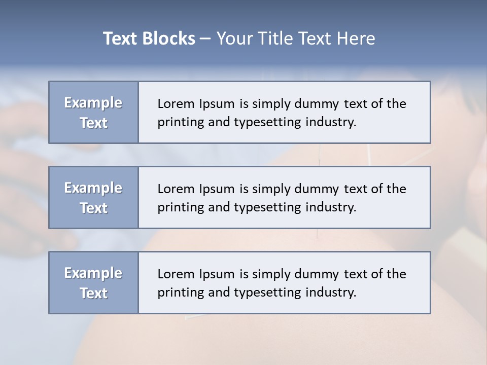 A Woman Getting Acupulations On Her Back With Needles PowerPoint Template