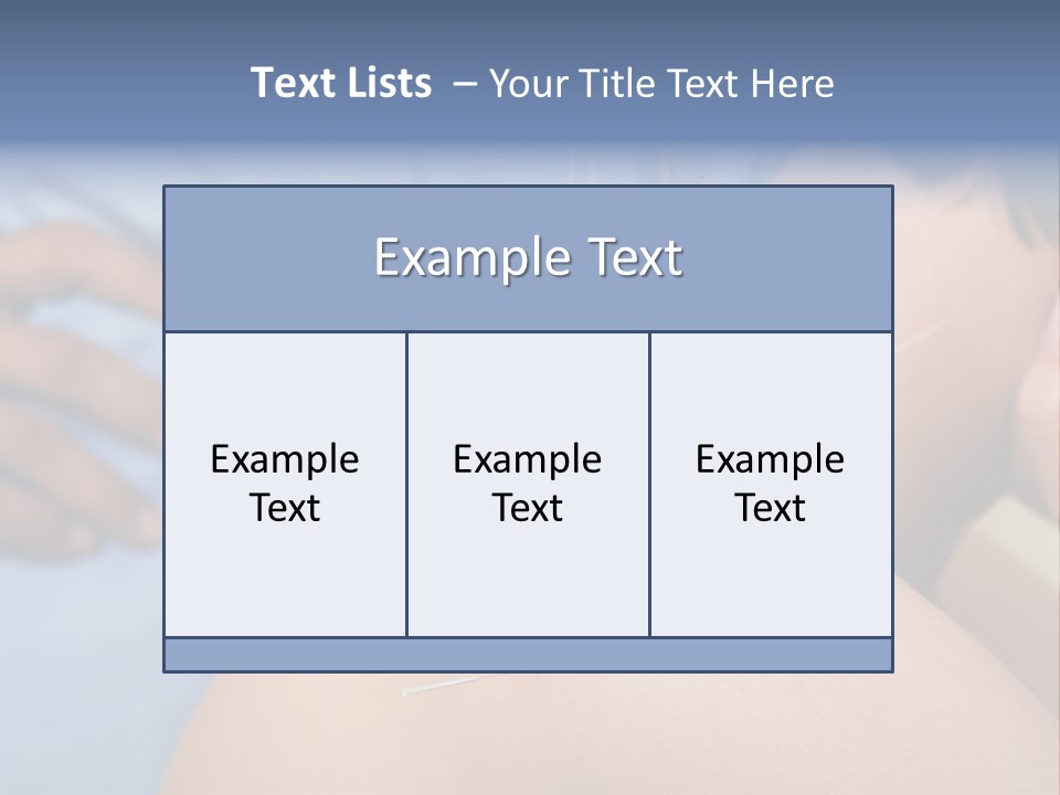 A Woman Getting Acupulations On Her Back With Needles PowerPoint Template