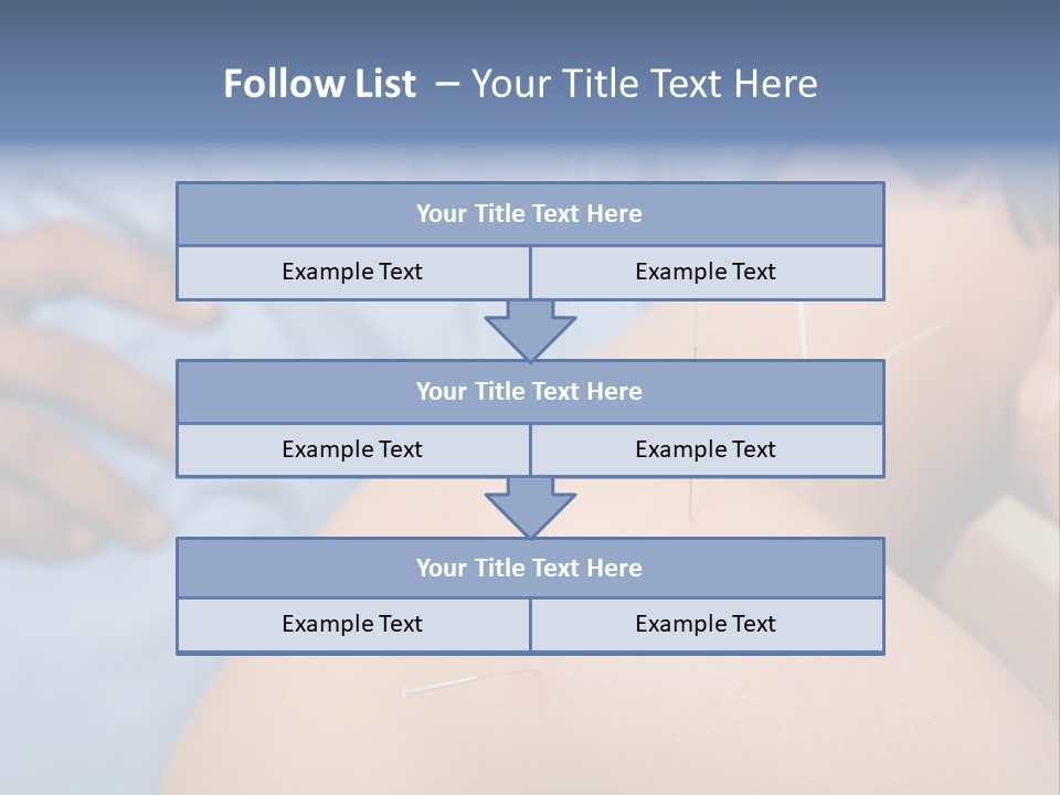 A Woman Getting Acupulations On Her Back With Needles PowerPoint Template