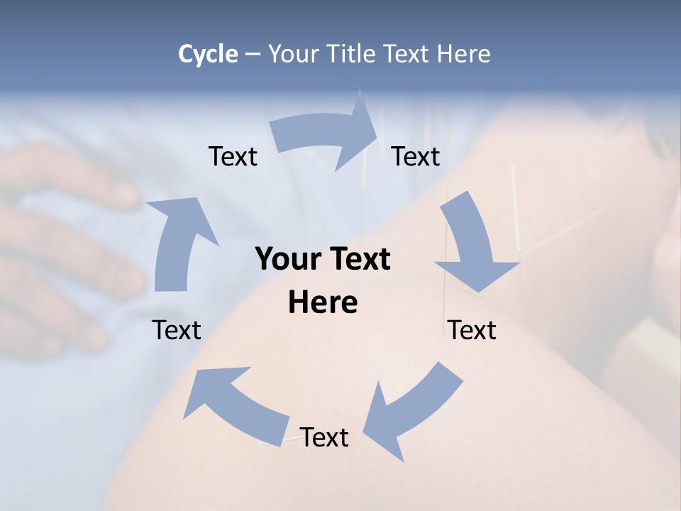 A Woman Getting Acupulations On Her Back With Needles PowerPoint Template