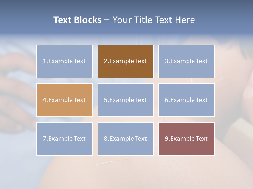 A Woman Getting Acupulations On Her Back With Needles PowerPoint Template