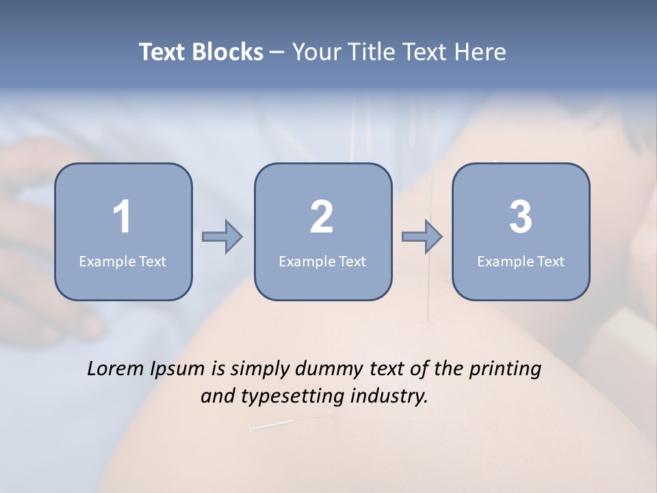 A Woman Getting Acupulations On Her Back With Needles PowerPoint Template