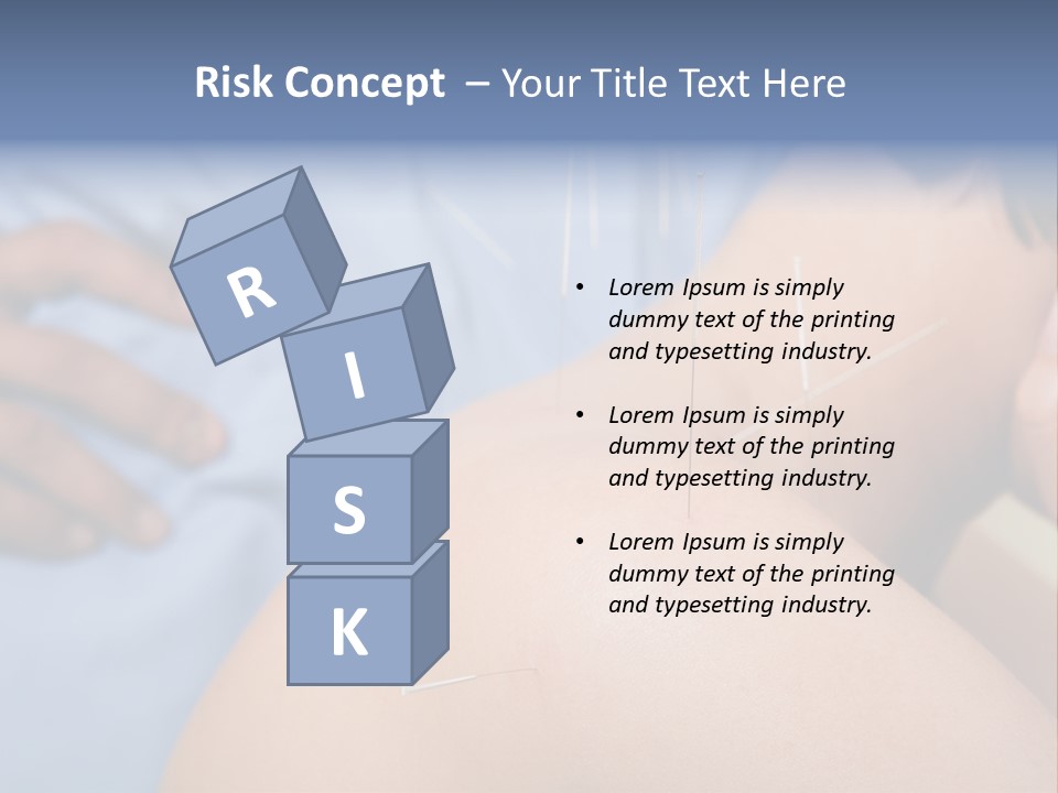 A Woman Getting Acupulations On Her Back With Needles PowerPoint Template