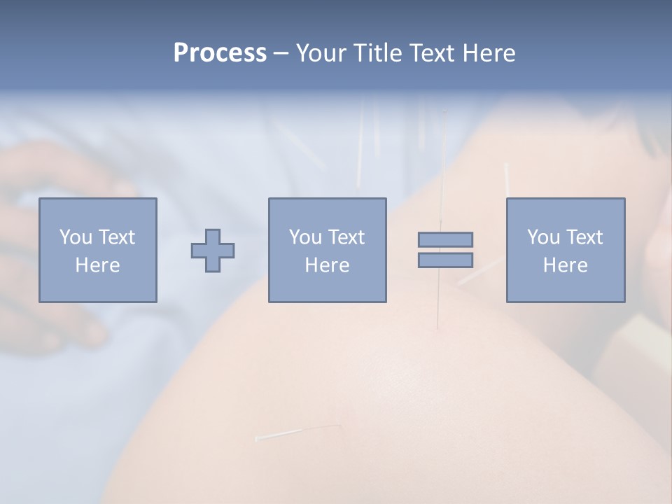 A Woman Getting Acupulations On Her Back With Needles PowerPoint Template