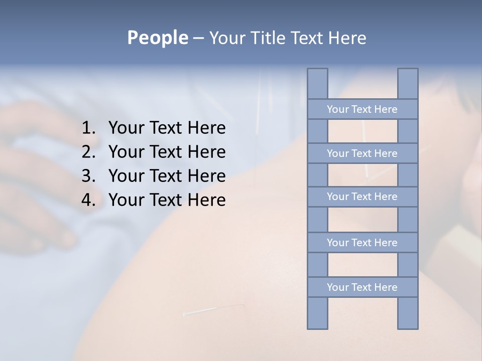 A Woman Getting Acupulations On Her Back With Needles PowerPoint Template