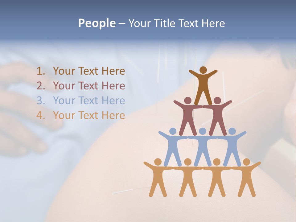 A Woman Getting Acupulations On Her Back With Needles PowerPoint Template