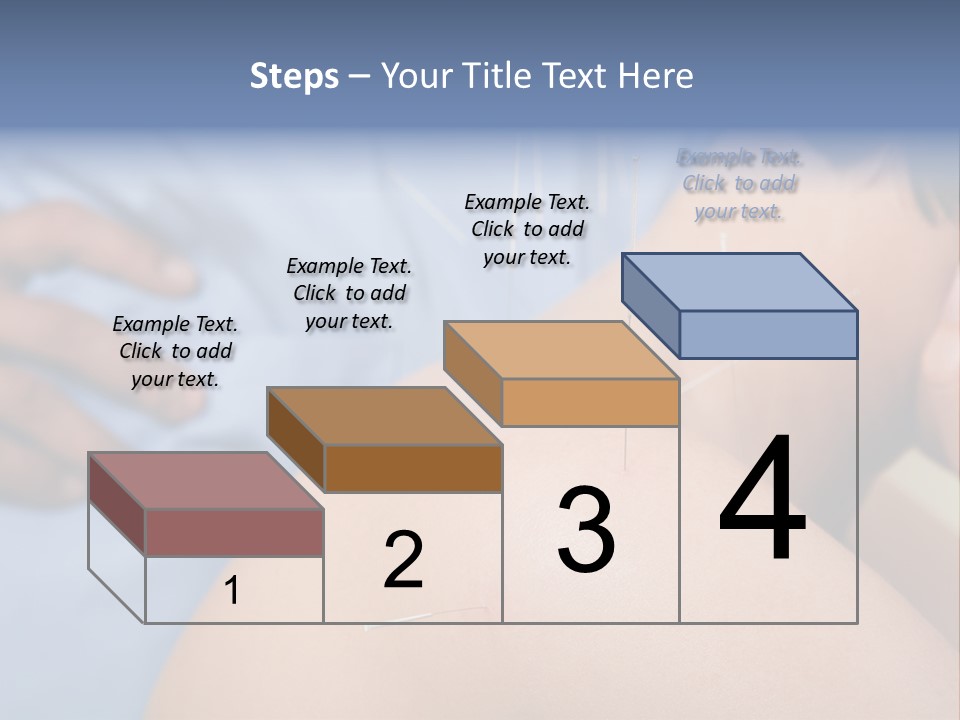 A Woman Getting Acupulations On Her Back With Needles PowerPoint Template