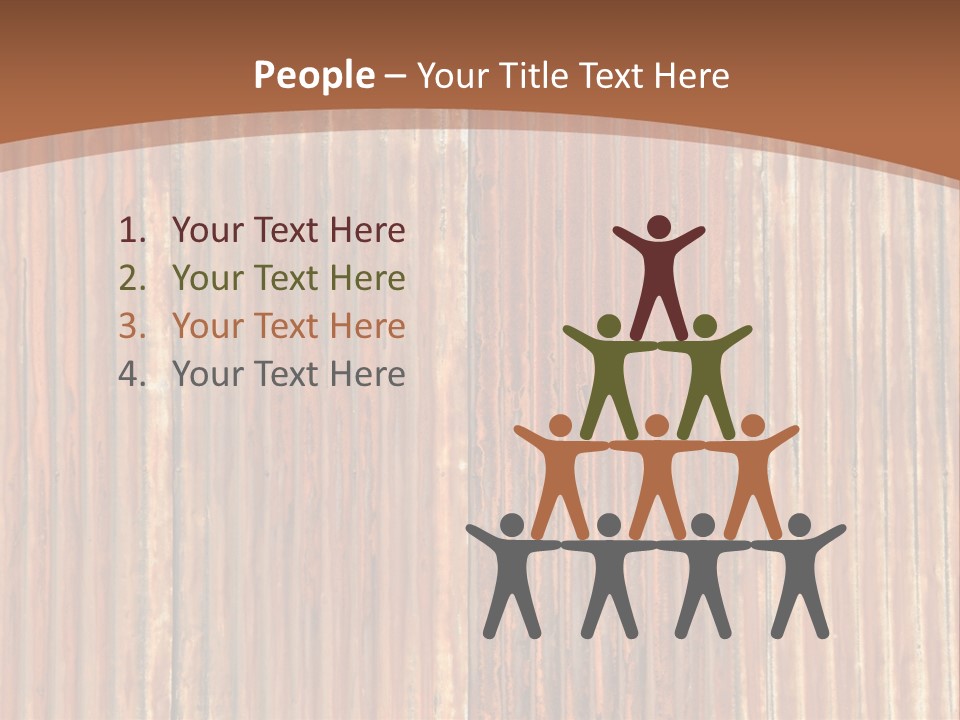 Red Feather Flying Object PowerPoint Template