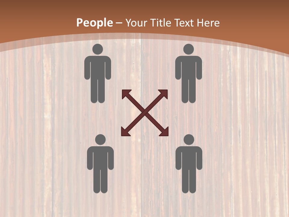 Red Feather Flying Object PowerPoint Template