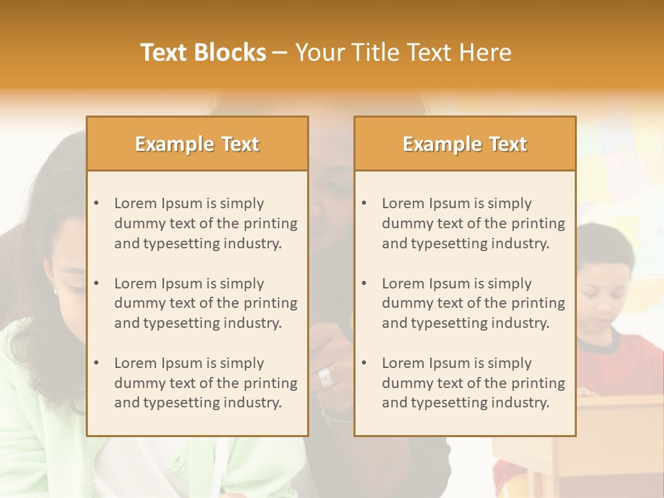 Teacher And Students In A Classroom At School PowerPoint Template