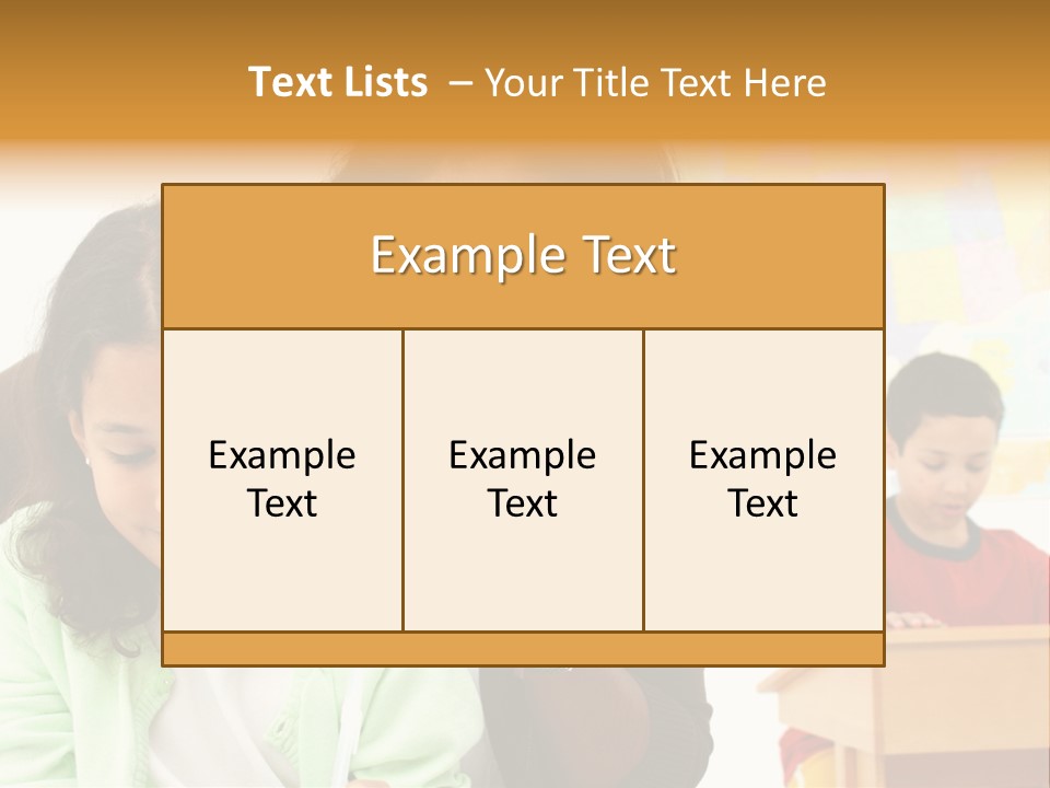 Teacher And Students In A Classroom At School PowerPoint Template