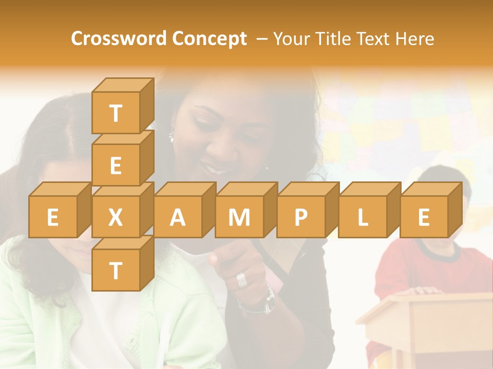 Teacher And Students In A Classroom At School PowerPoint Template