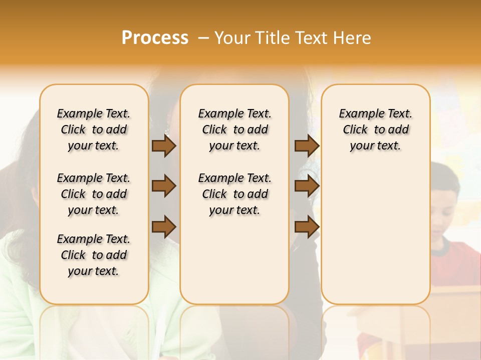Teacher And Students In A Classroom At School PowerPoint Template