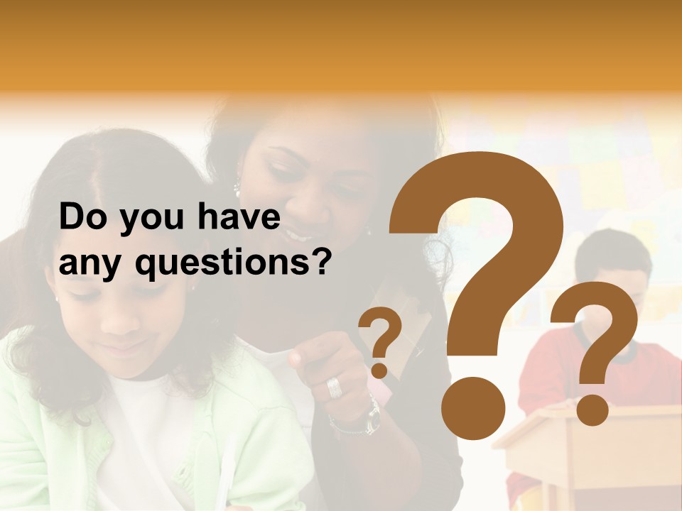 Teacher And Students In A Classroom At School PowerPoint Template