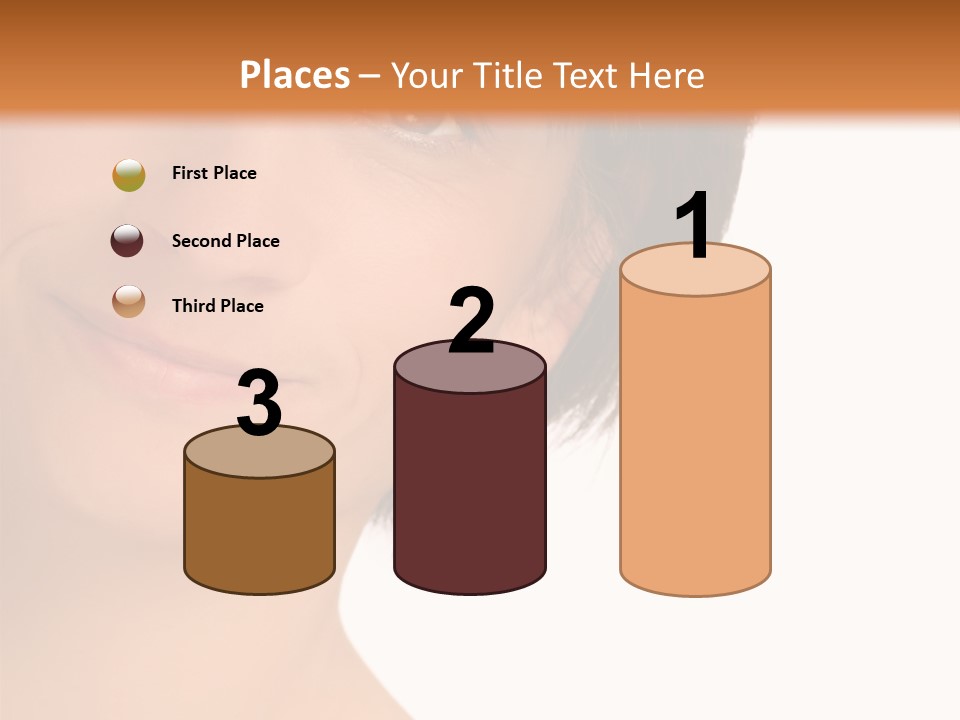 40 Something Woman Maturing Gracefully PowerPoint Template