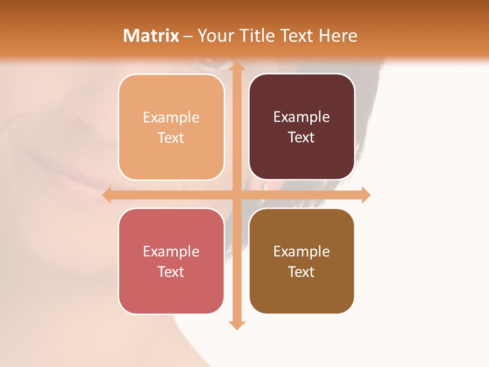 40 Something Woman Maturing Gracefully PowerPoint Template