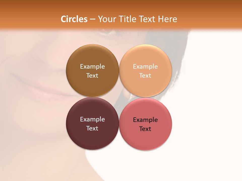 40 Something Woman Maturing Gracefully PowerPoint Template