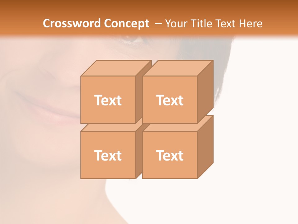 40 Something Woman Maturing Gracefully PowerPoint Template