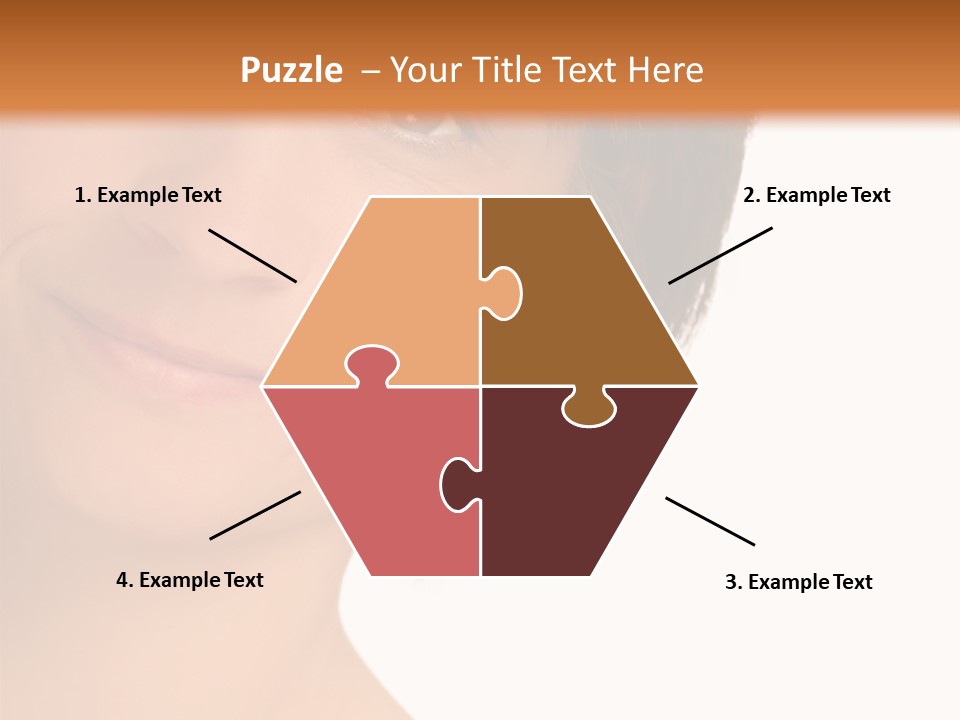 40 Something Woman Maturing Gracefully PowerPoint Template