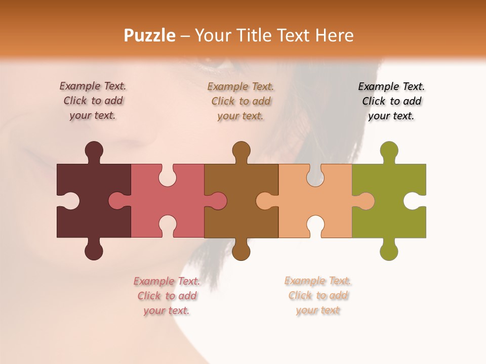 40 Something Woman Maturing Gracefully PowerPoint Template