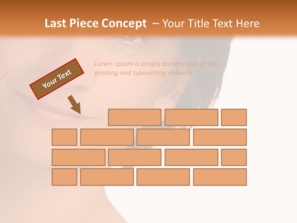 40 Something Woman Maturing Gracefully PowerPoint Template