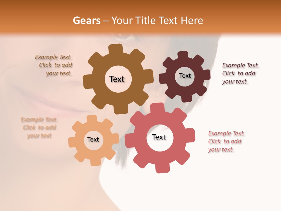 40 Something Woman Maturing Gracefully PowerPoint Template