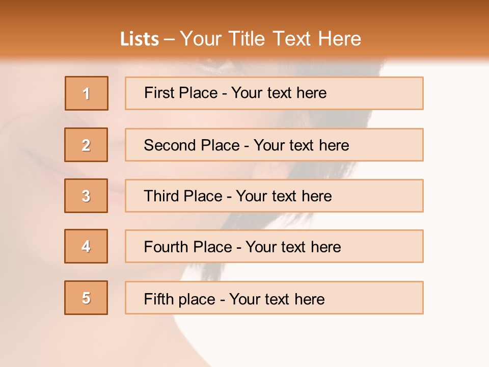 40 Something Woman Maturing Gracefully PowerPoint Template