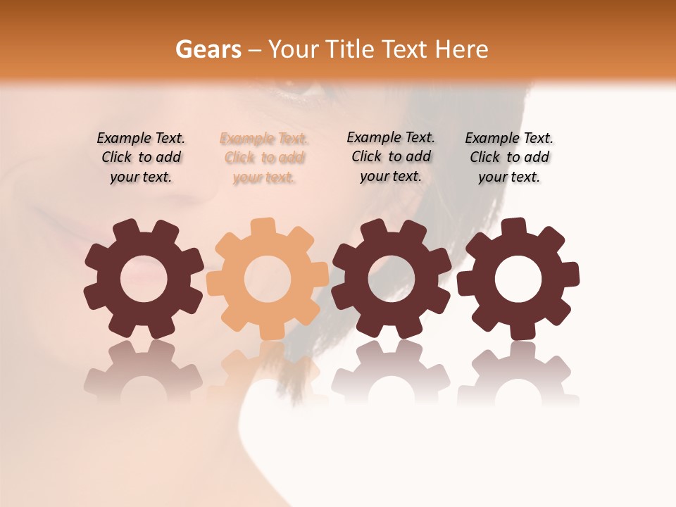 40 Something Woman Maturing Gracefully PowerPoint Template