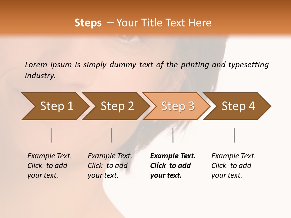 40 Something Woman Maturing Gracefully PowerPoint Template