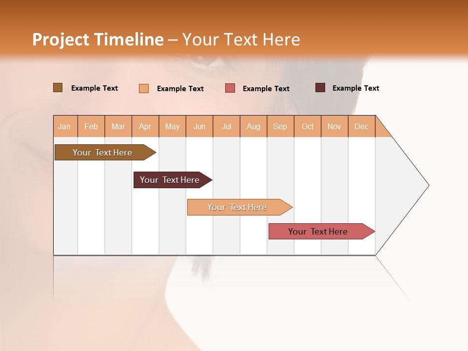 40 Something Woman Maturing Gracefully PowerPoint Template