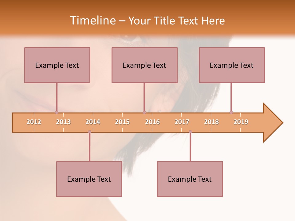 40 Something Woman Maturing Gracefully PowerPoint Template