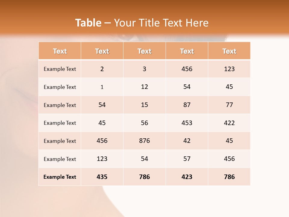 40 Something Woman Maturing Gracefully PowerPoint Template